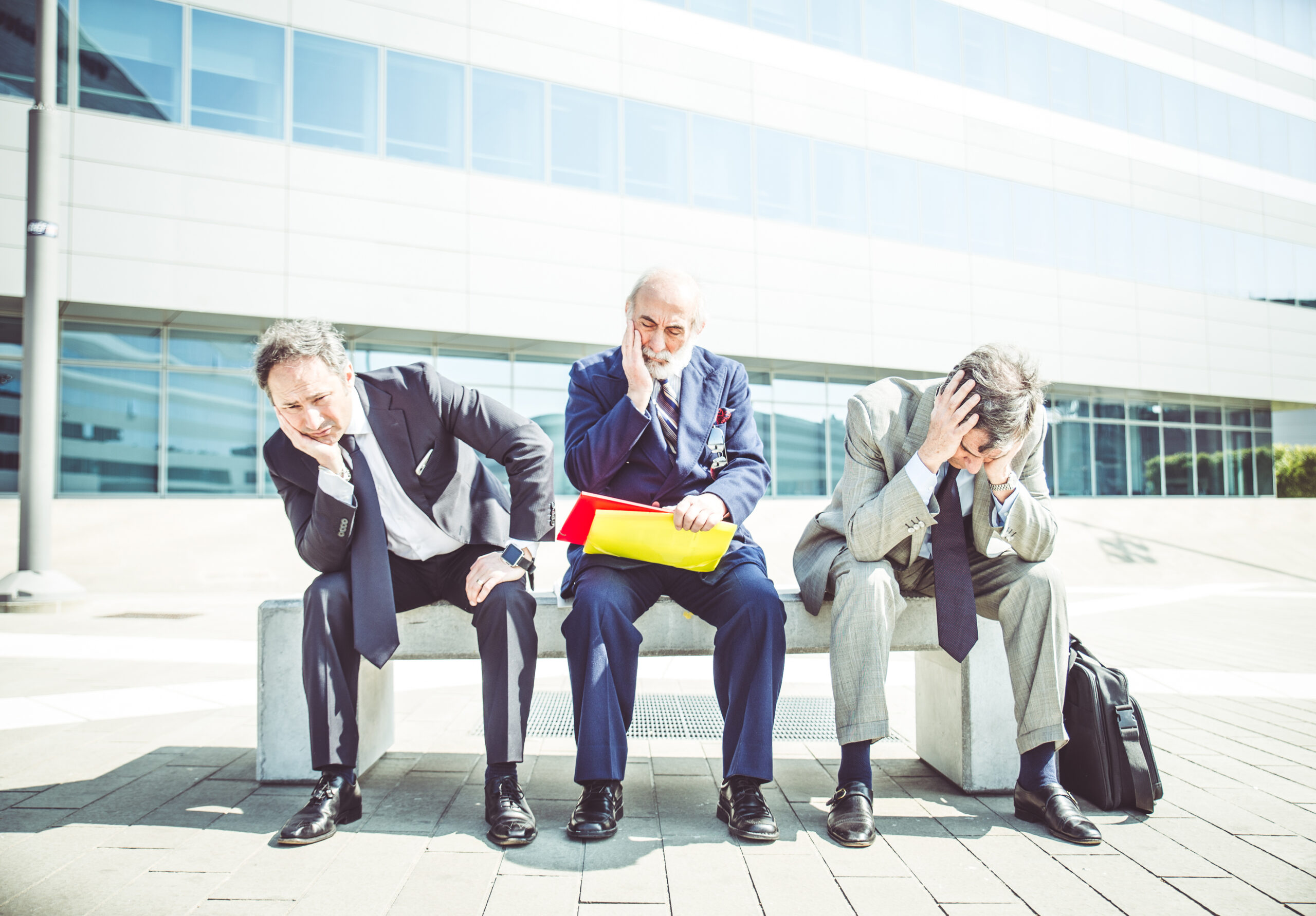 Desperate businessmen