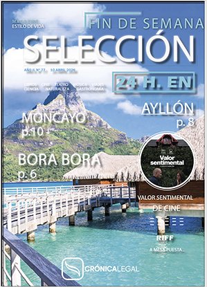 Portada de revista sobre destinos turísticos y cine