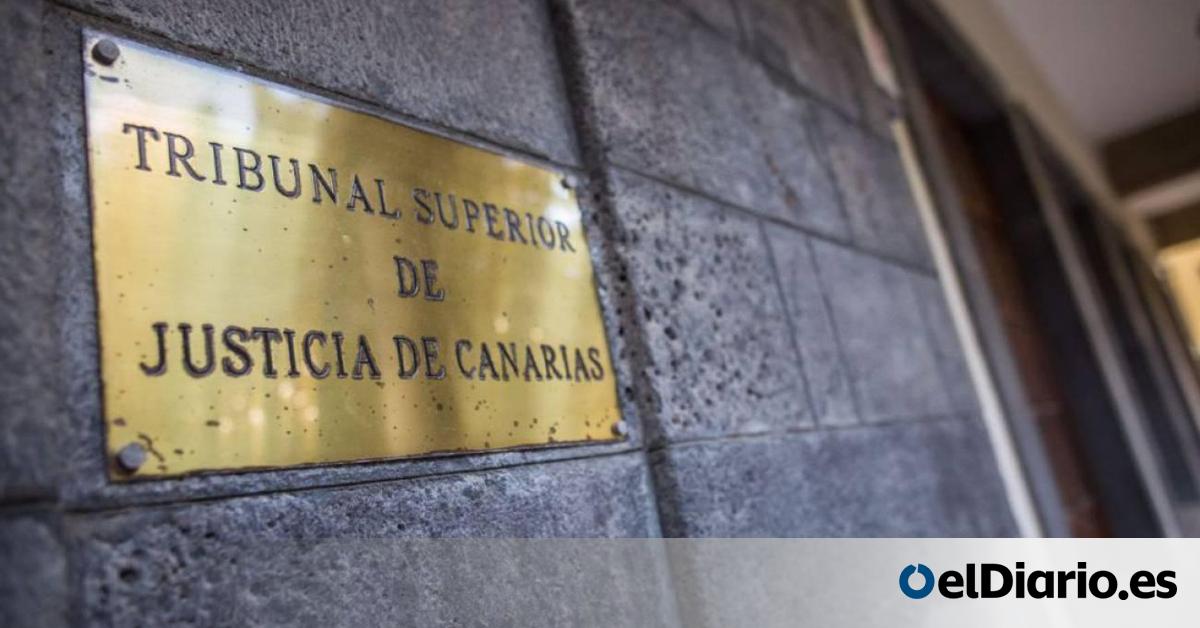 Placa del Tribunal Superior de Justicia de Canarias en la pared