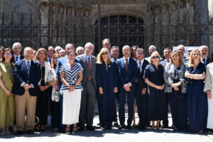 Grupo de presidentes de Audiencias Provinciales en Ávila durante un acto oficial